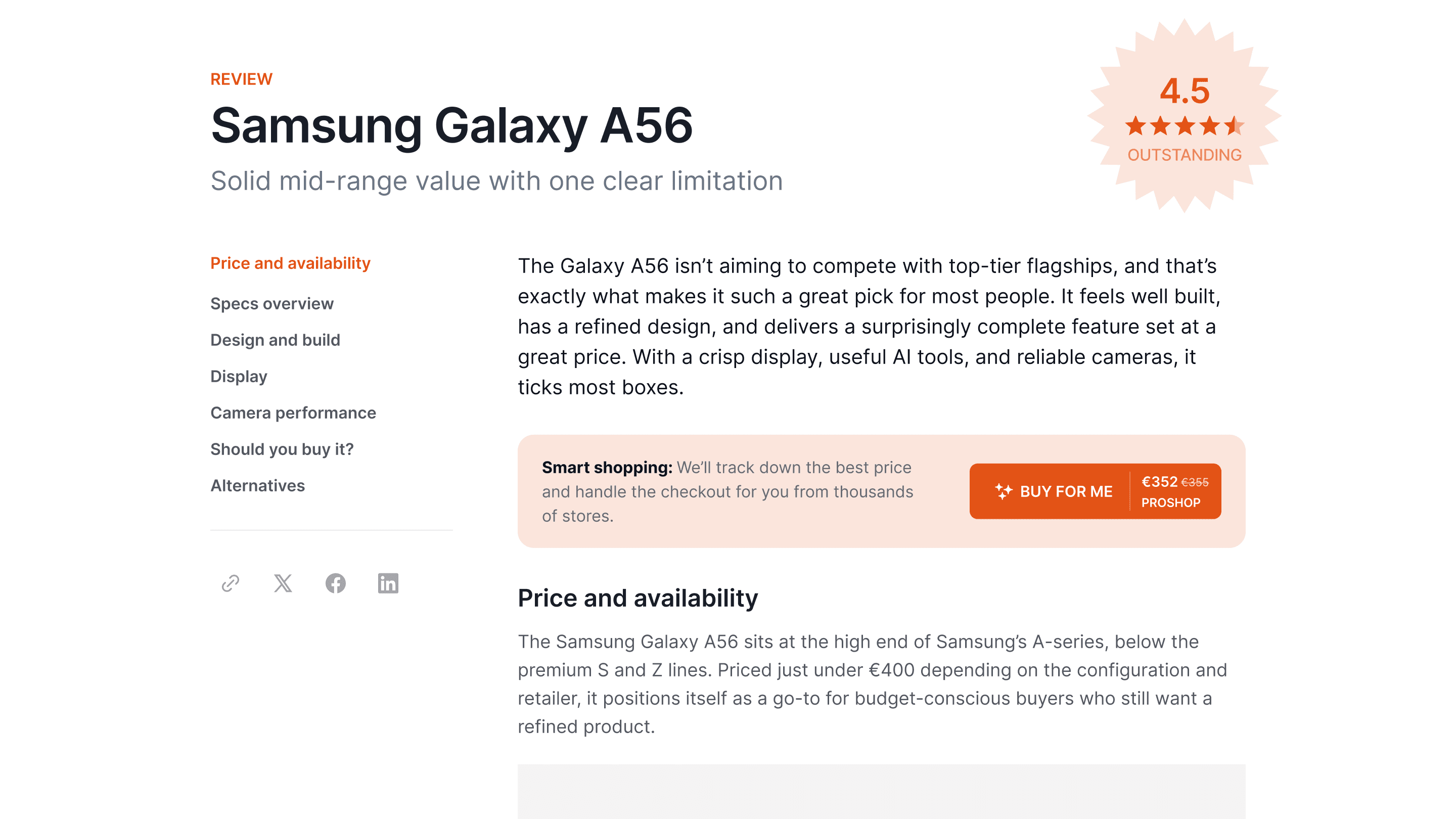 Content sites screenshot